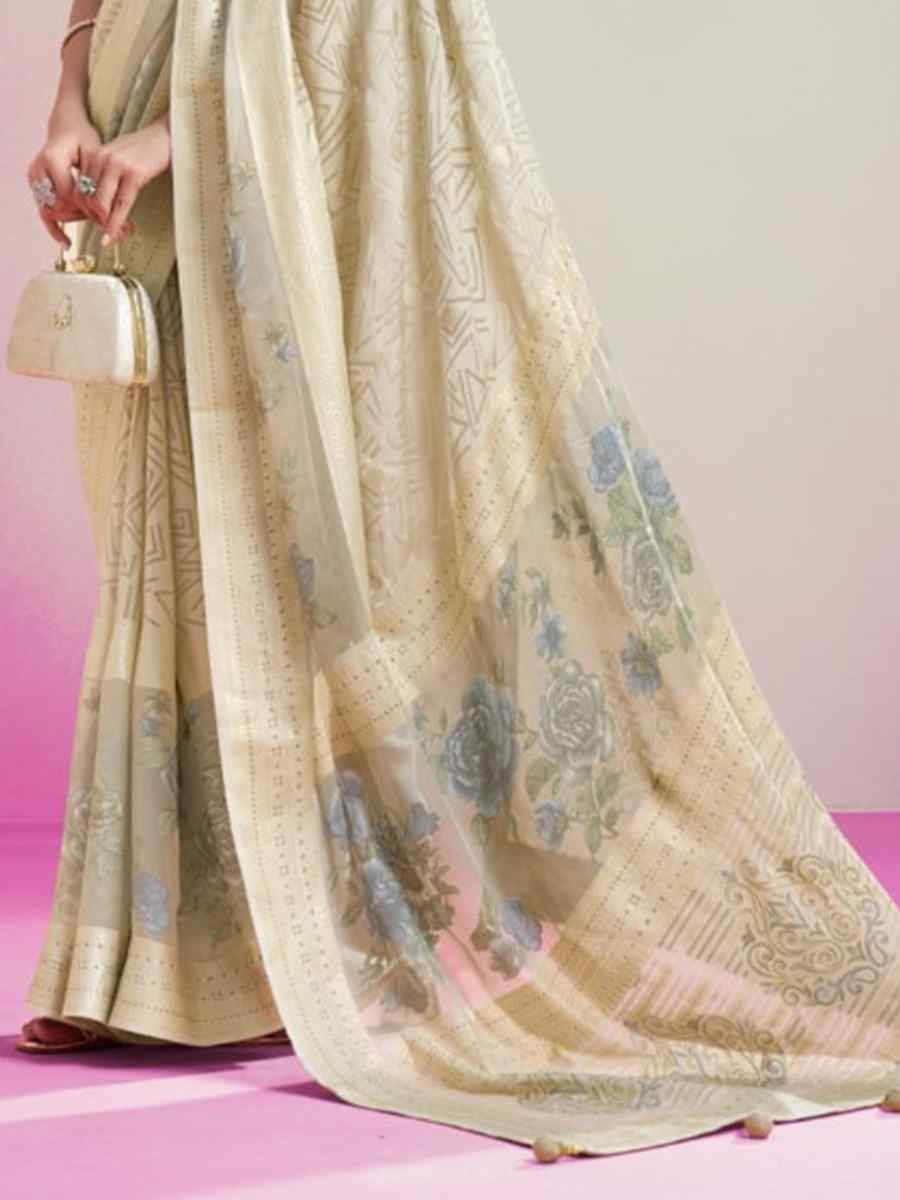 Multi Lux Pv Georgette Handwoven Festival Wedding Heavy Border Saree