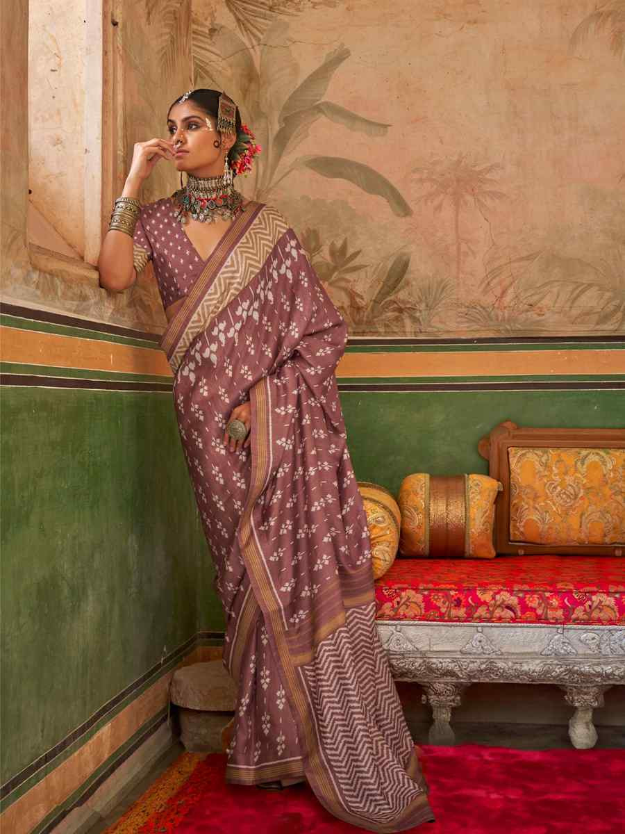 Multi Mercerized Sigma Silk Printed Festival Casual Contemporary Saree