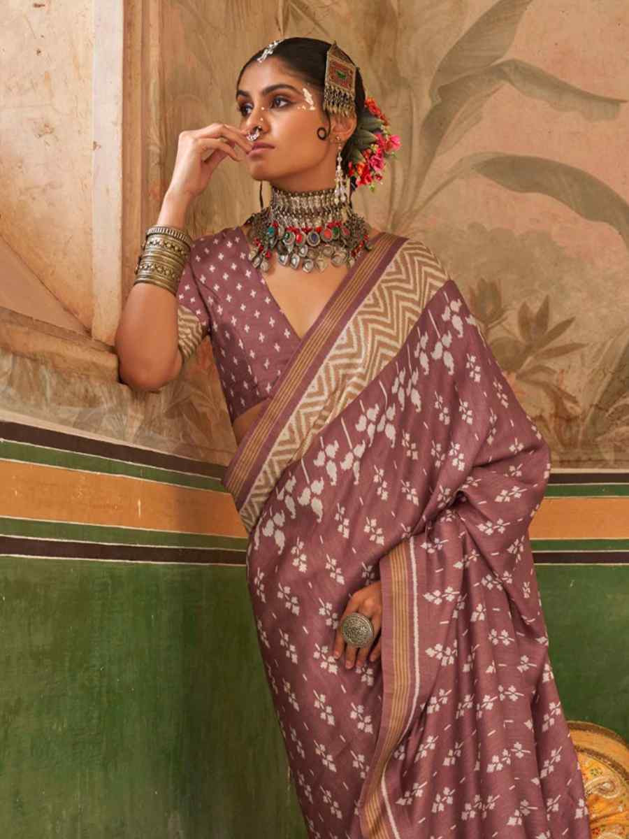 Multi Mercerized Sigma Silk Printed Festival Casual Contemporary Saree