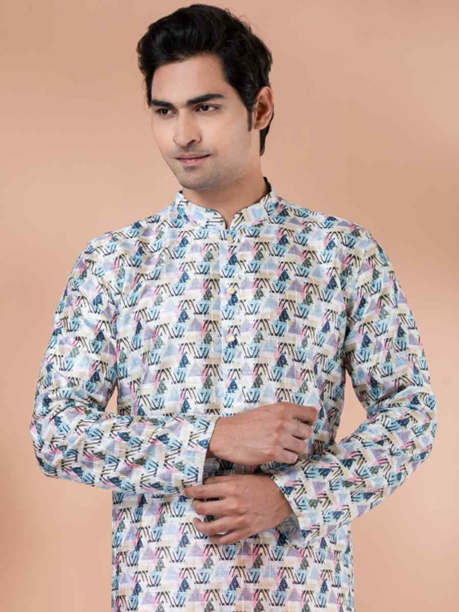 Multi Mono Printed Festival Casual Kurta