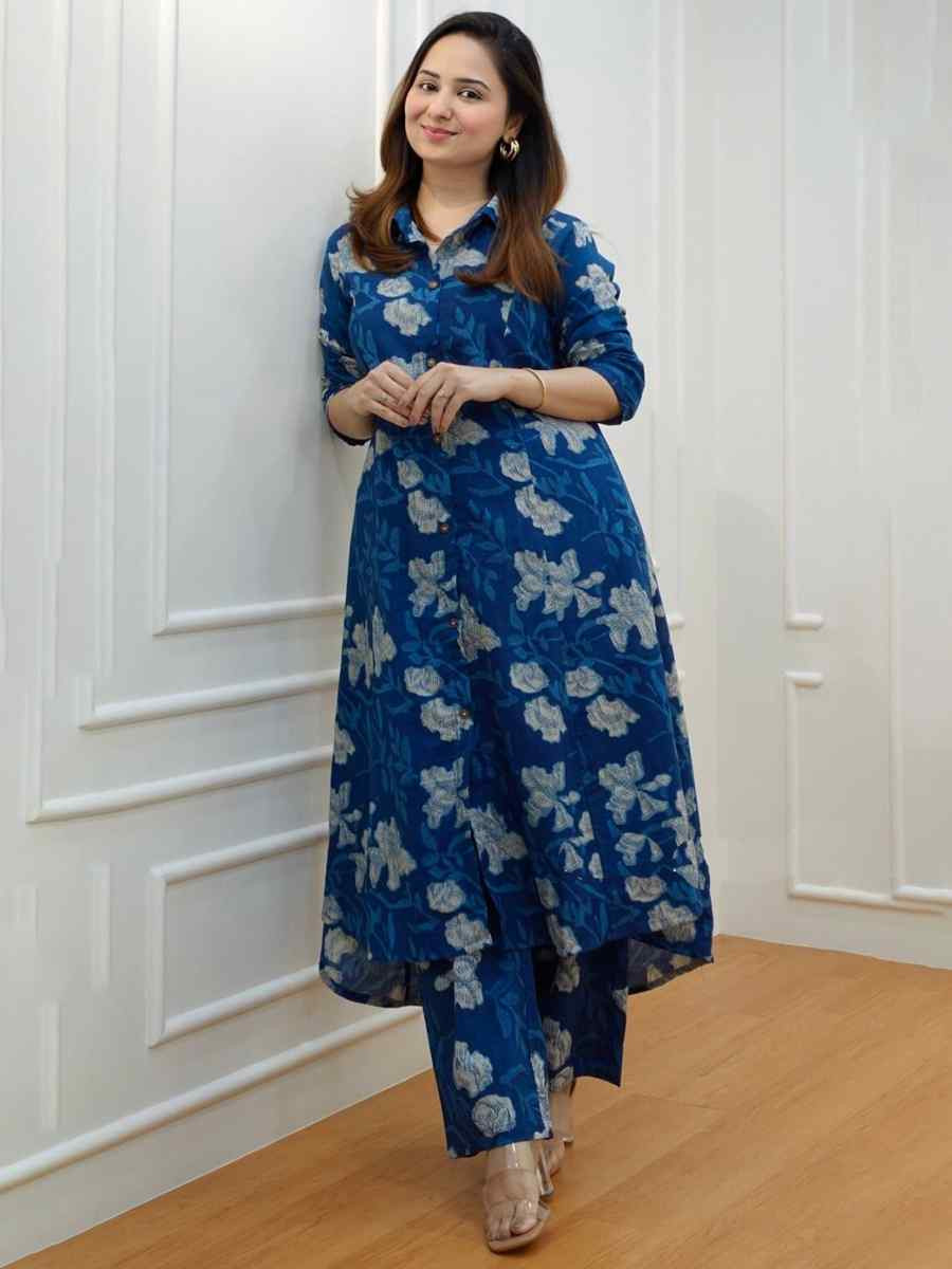 Multi Muslin Printed Festival Casual Kurti