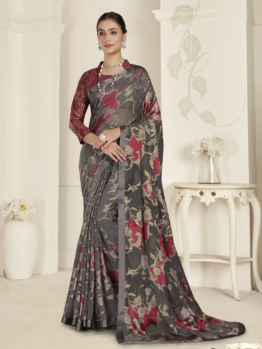 Multi Organza Printed Festival Casual Contemporary Saree