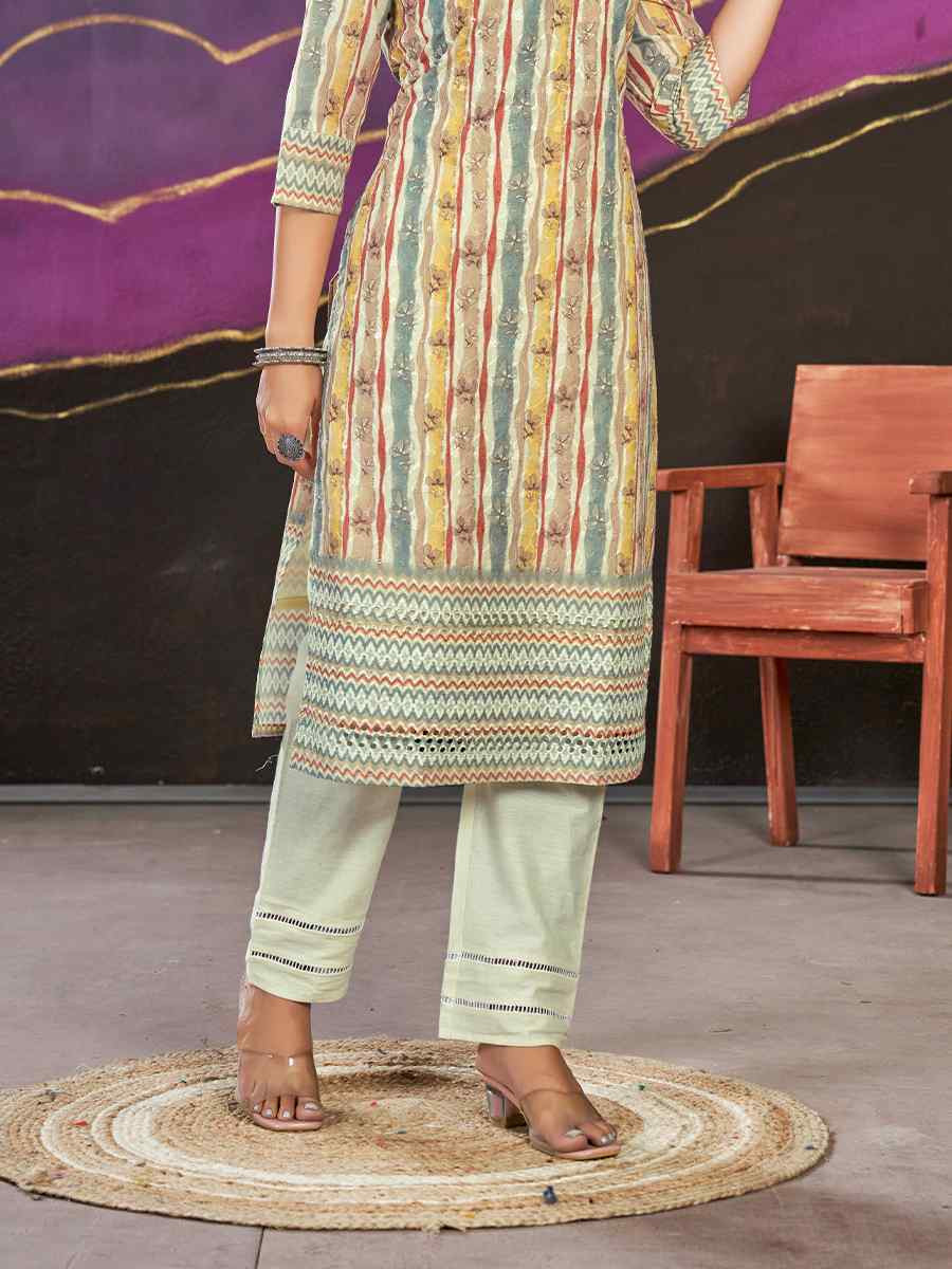 Multi Polycotton Printed Festival Casual Kurti