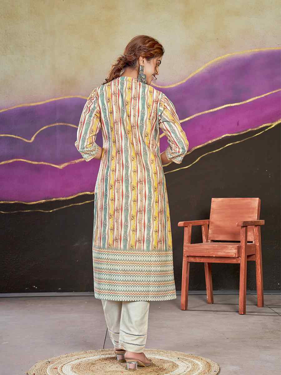 Multi Polycotton Printed Festival Casual Kurti