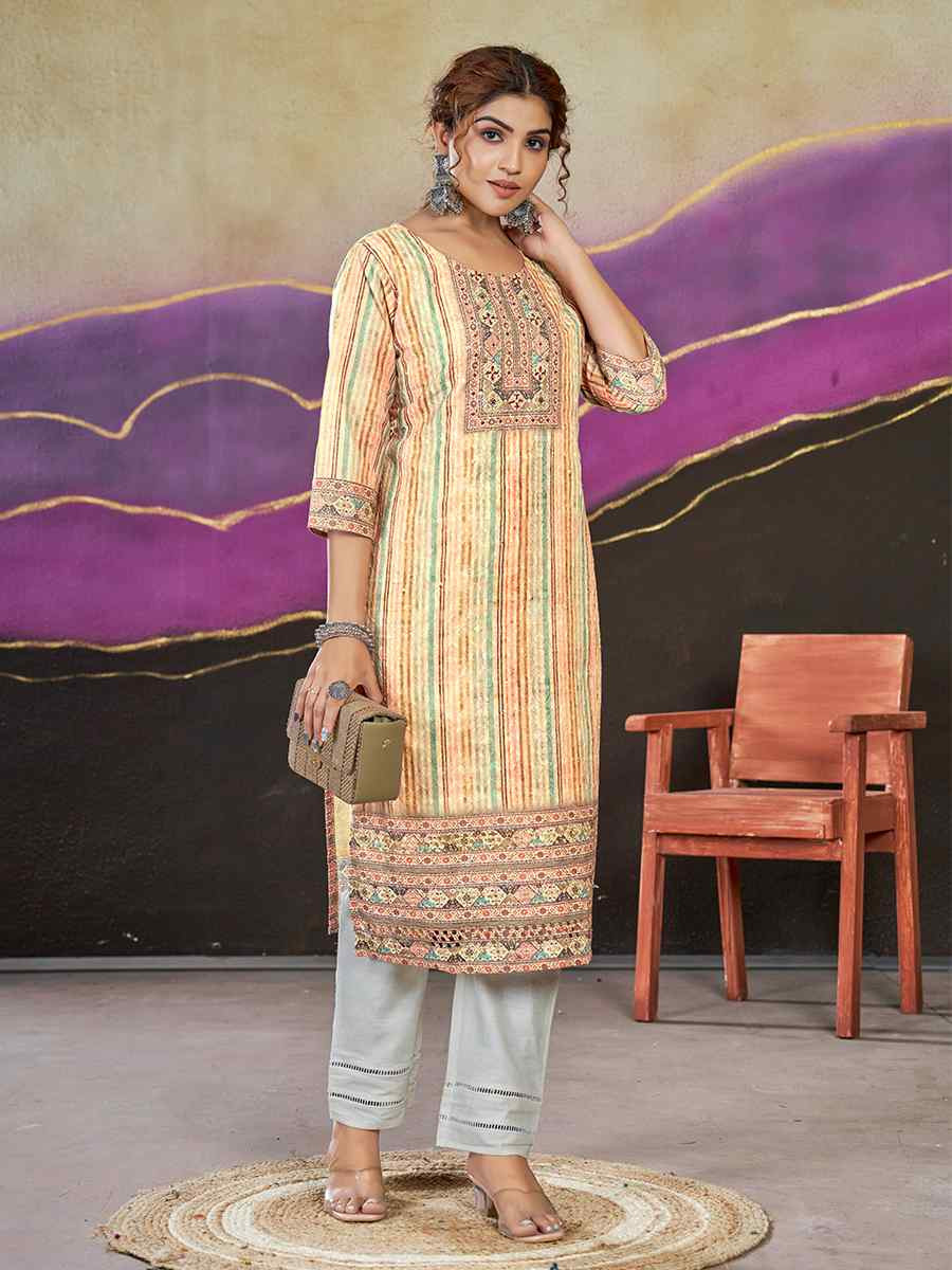 Multi Polycotton Printed Festival Casual Kurti