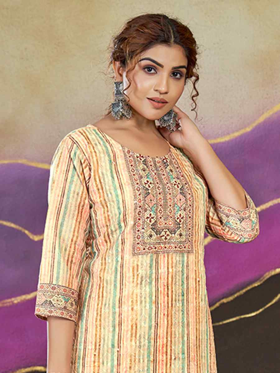 Multi Polycotton Printed Festival Casual Kurti