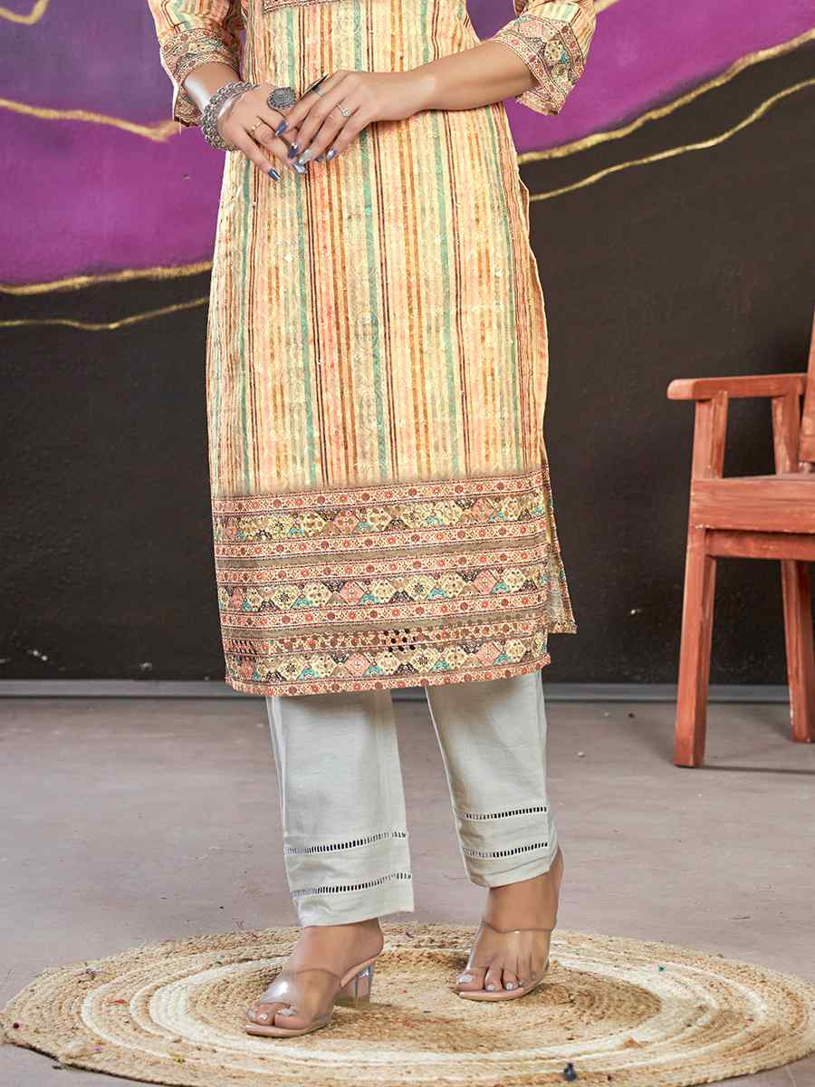 Multi Polycotton Printed Festival Casual Kurti