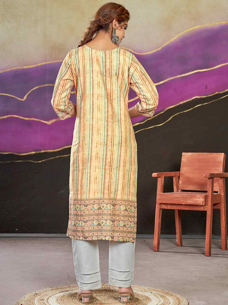 Multi Polycotton Printed Festival Casual Kurti