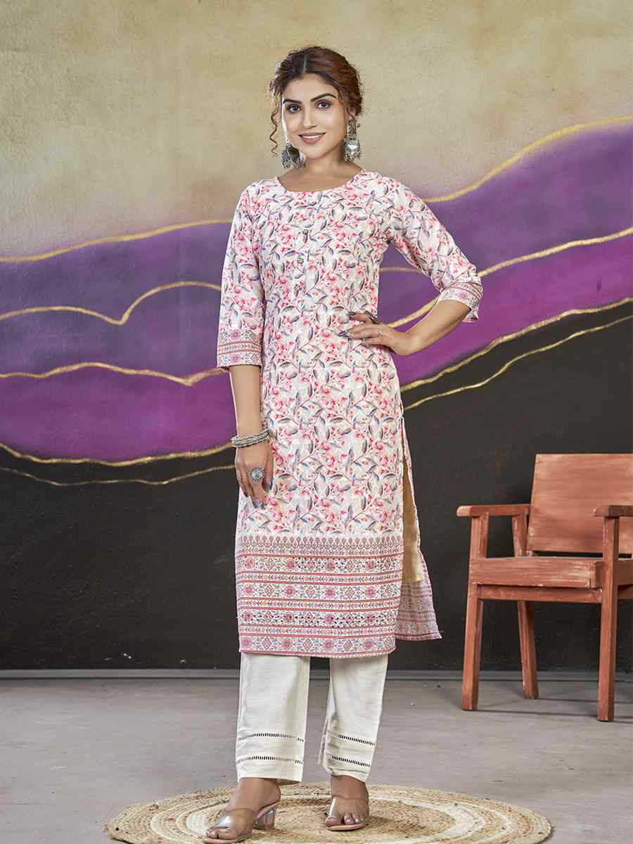 Multi Polycotton Printed Festival Casual Kurti