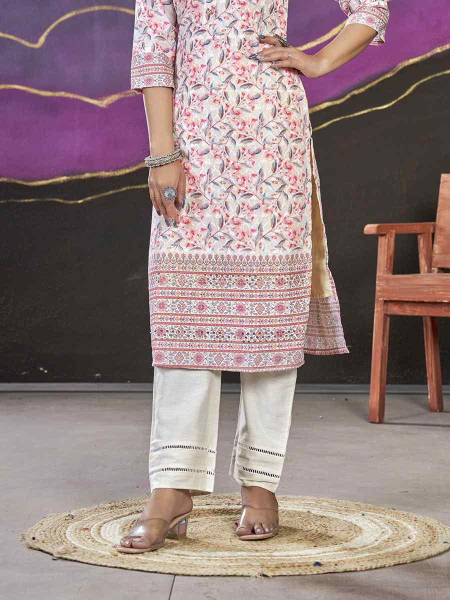 Multi Polycotton Printed Festival Casual Kurti