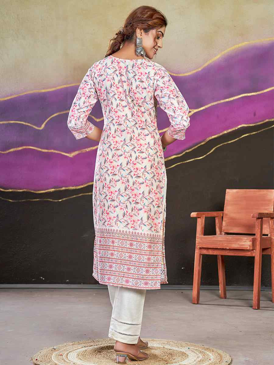 Multi Polycotton Printed Festival Casual Kurti