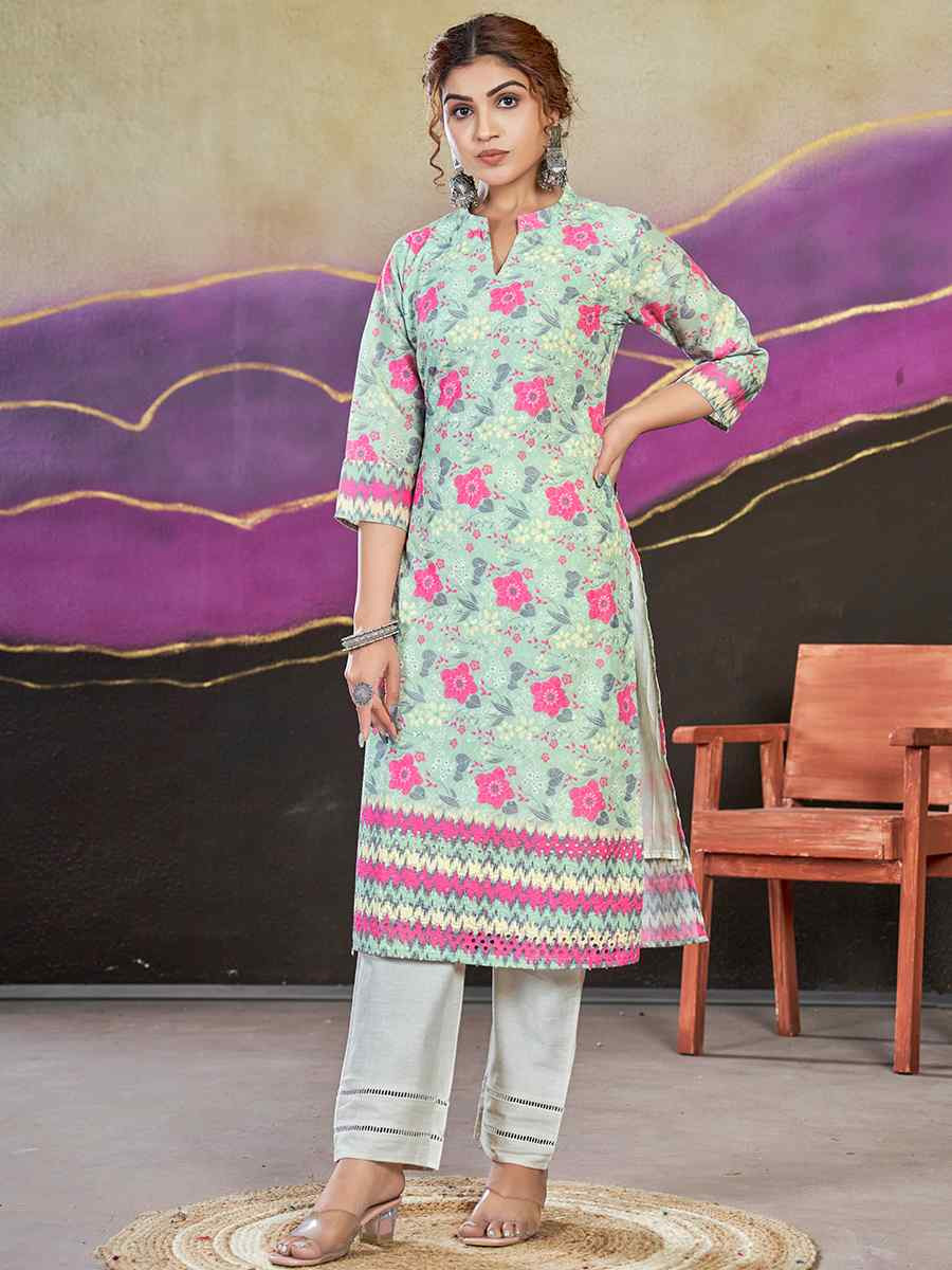 Multi Polycotton Printed Festival Casual Kurti