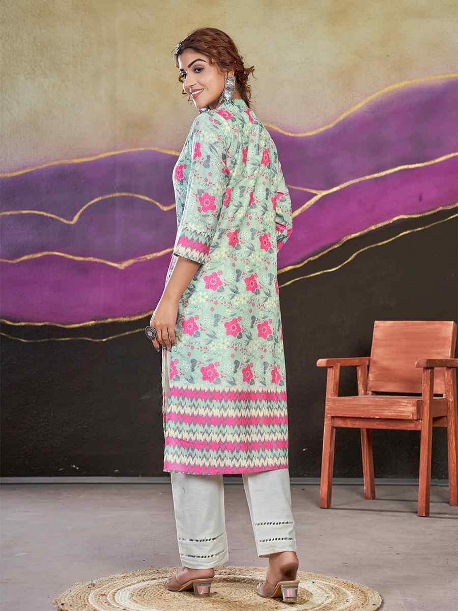 Multi Polycotton Printed Festival Casual Kurti