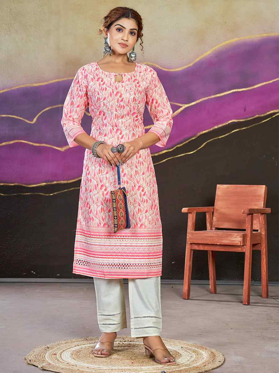 Multi Polycotton Printed Festival Casual Kurti