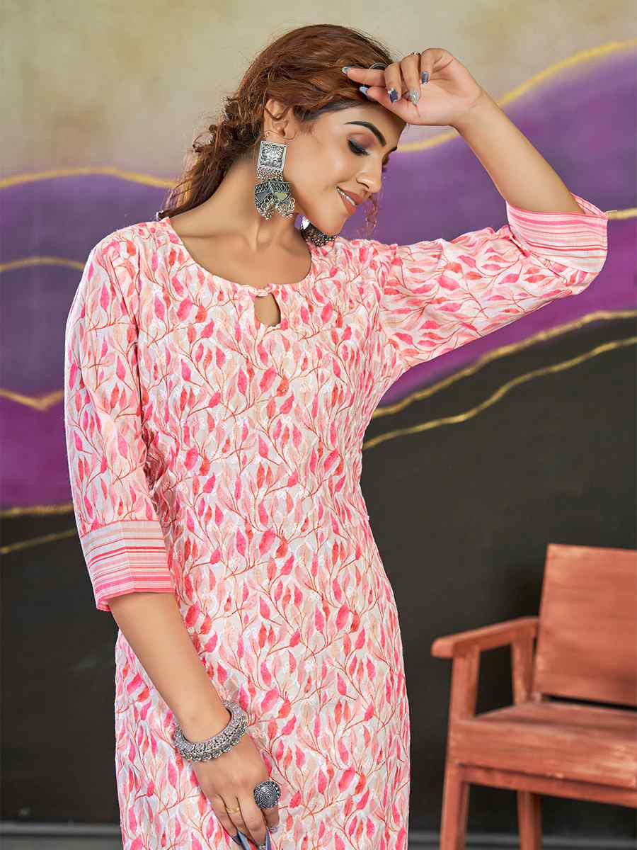 Multi Polycotton Printed Festival Casual Kurti