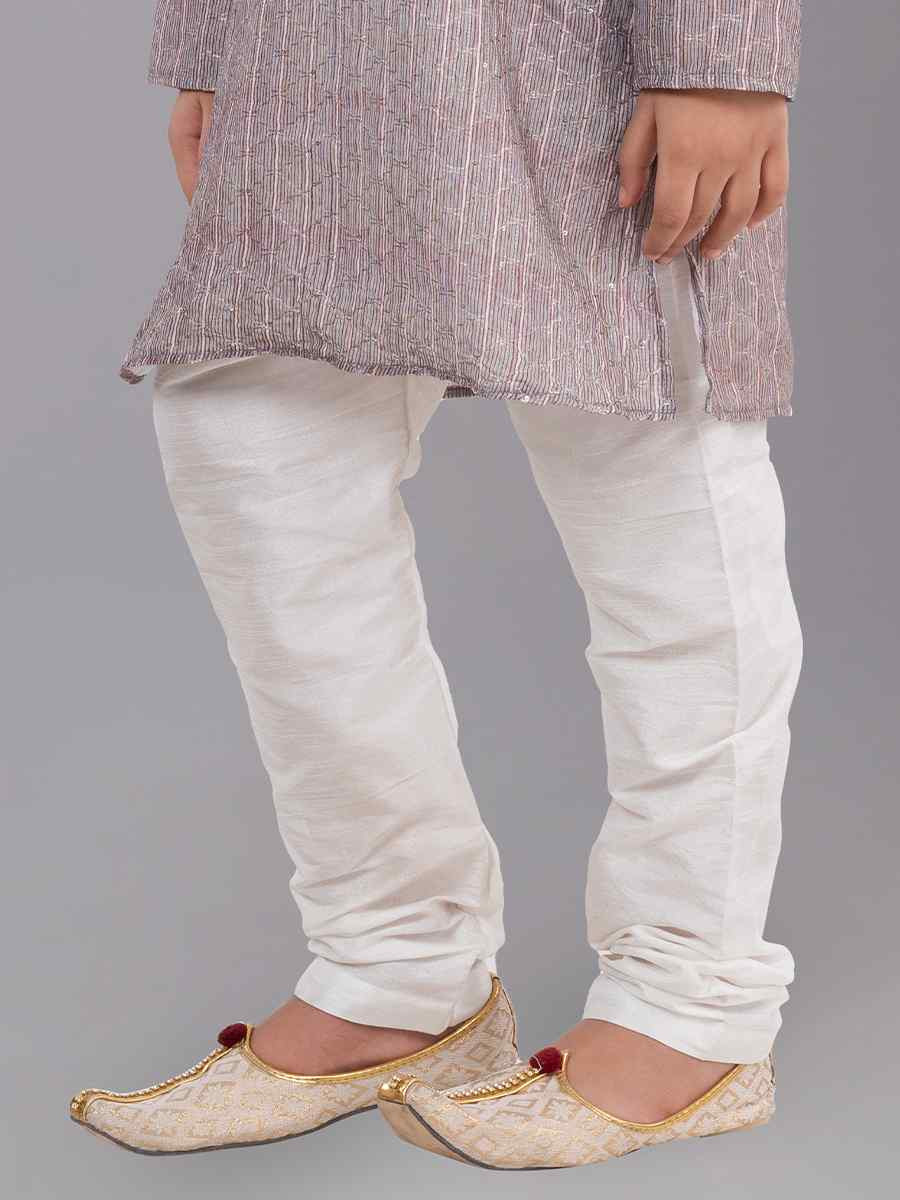 Multi Polyester Mono Embroidered Festival Traditional Kurta Pyjama Boys Wear