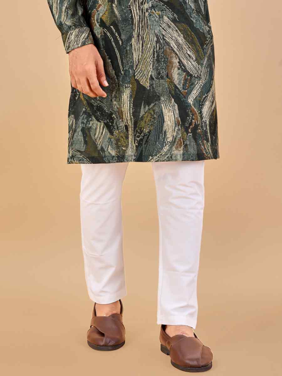 Multi Premium Soft Cotton Printed Festival Casual Kurta