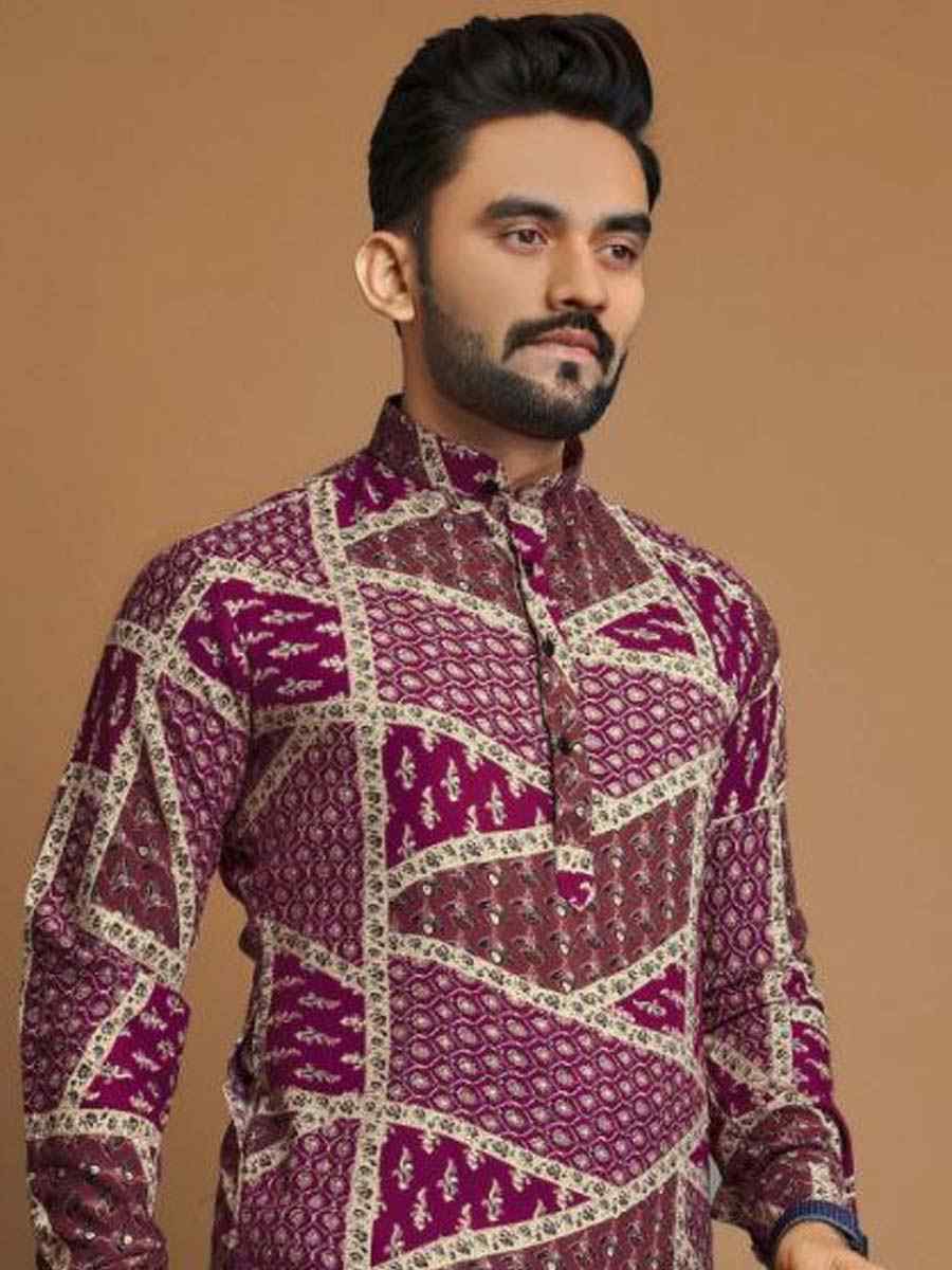 Multi Premium Soft Cotton Printed Festival Casual Kurta