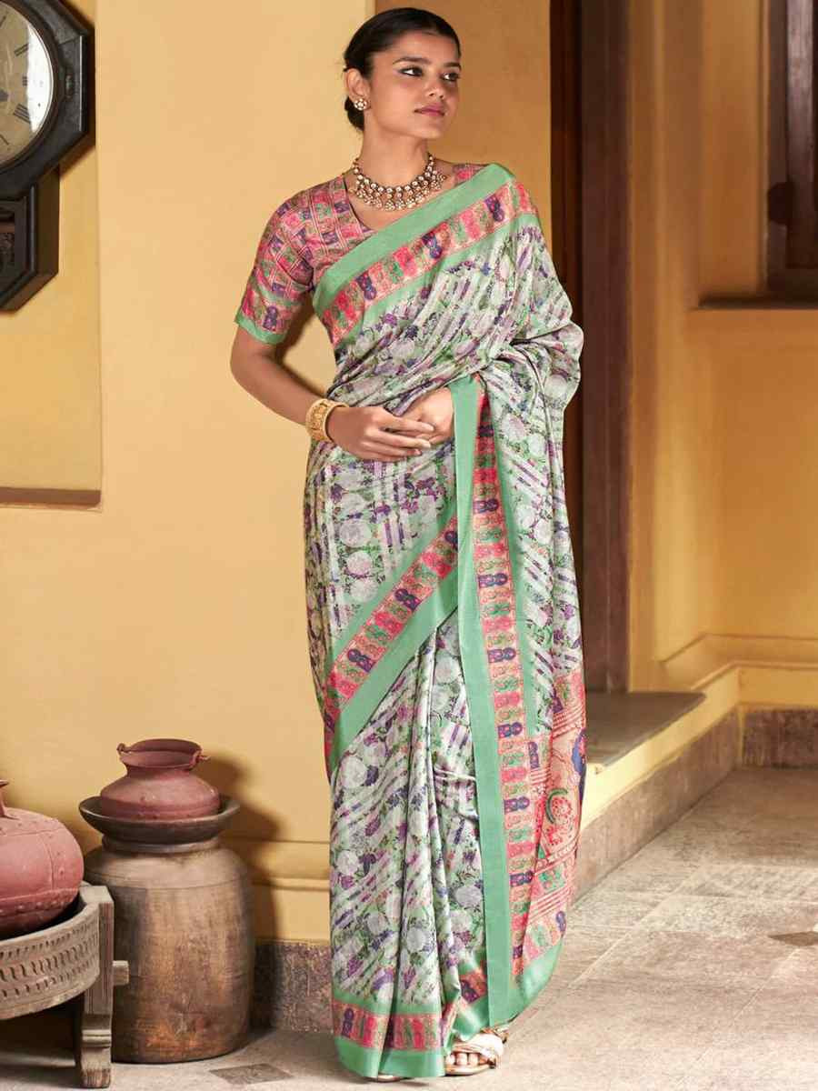 Multi Premium Soft Silk Handwoven Festival Casual Classic Style Saree