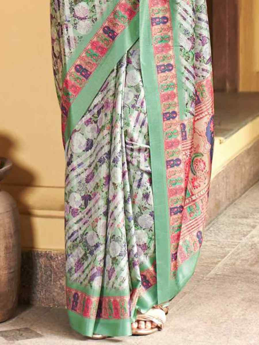 Multi Premium Soft Silk Handwoven Festival Casual Classic Style Saree