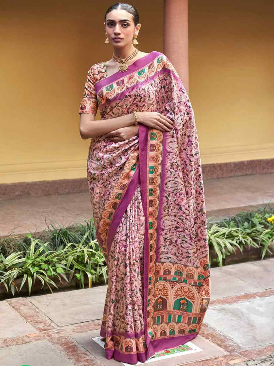 Multi Premium Soft Silk Handwoven Festival Casual Classic Style Saree