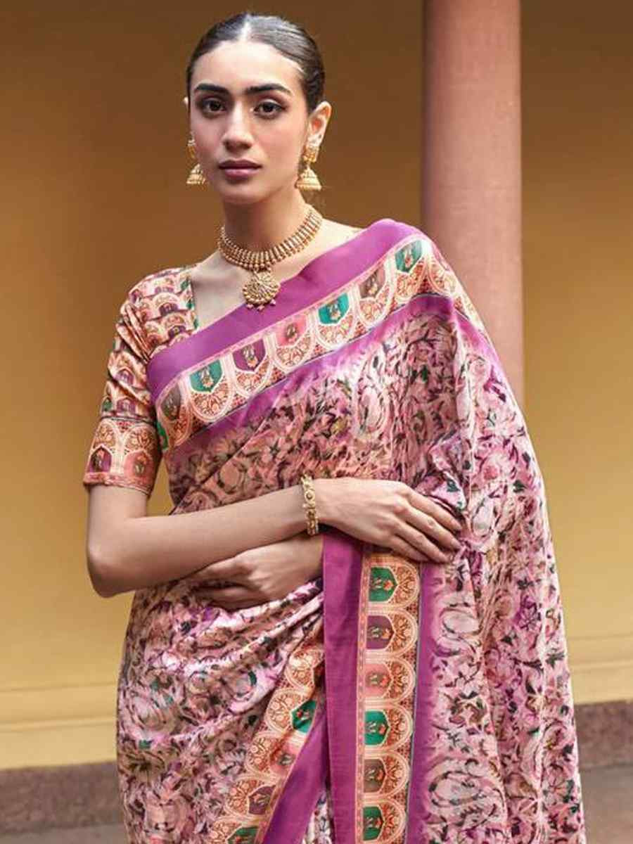 Multi Premium Soft Silk Handwoven Festival Casual Classic Style Saree