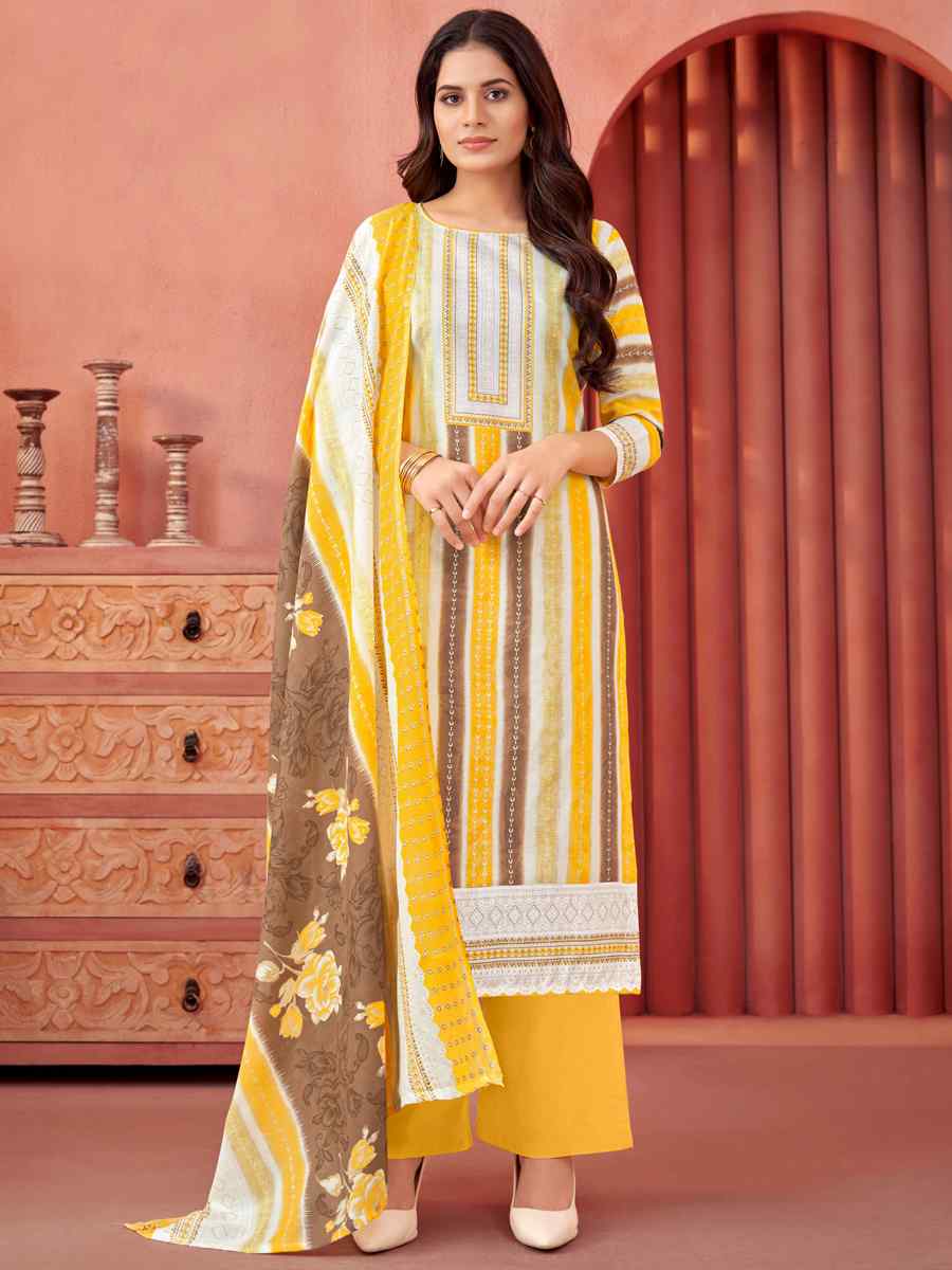 Multi Pure Cotton Printed Casual Festival Pant Salwar Kameez