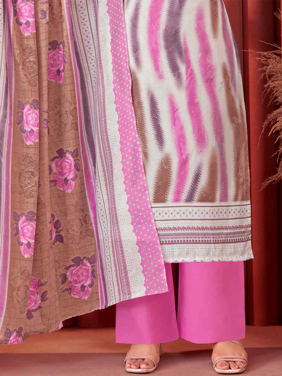 Multi Pure Cotton Printed Casual Festival Pant Salwar Kameez