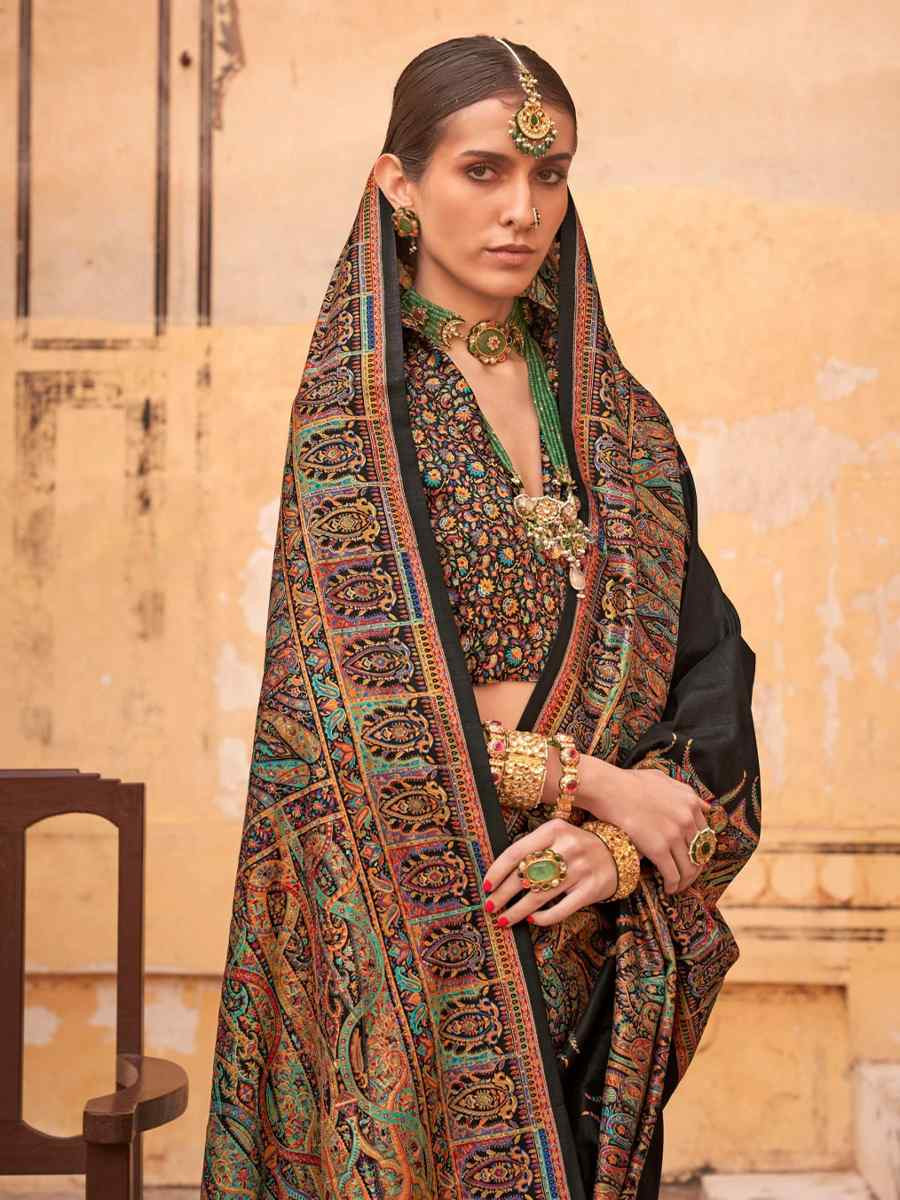 Multi PV Silk Printed Casual Festival Classic Style Saree