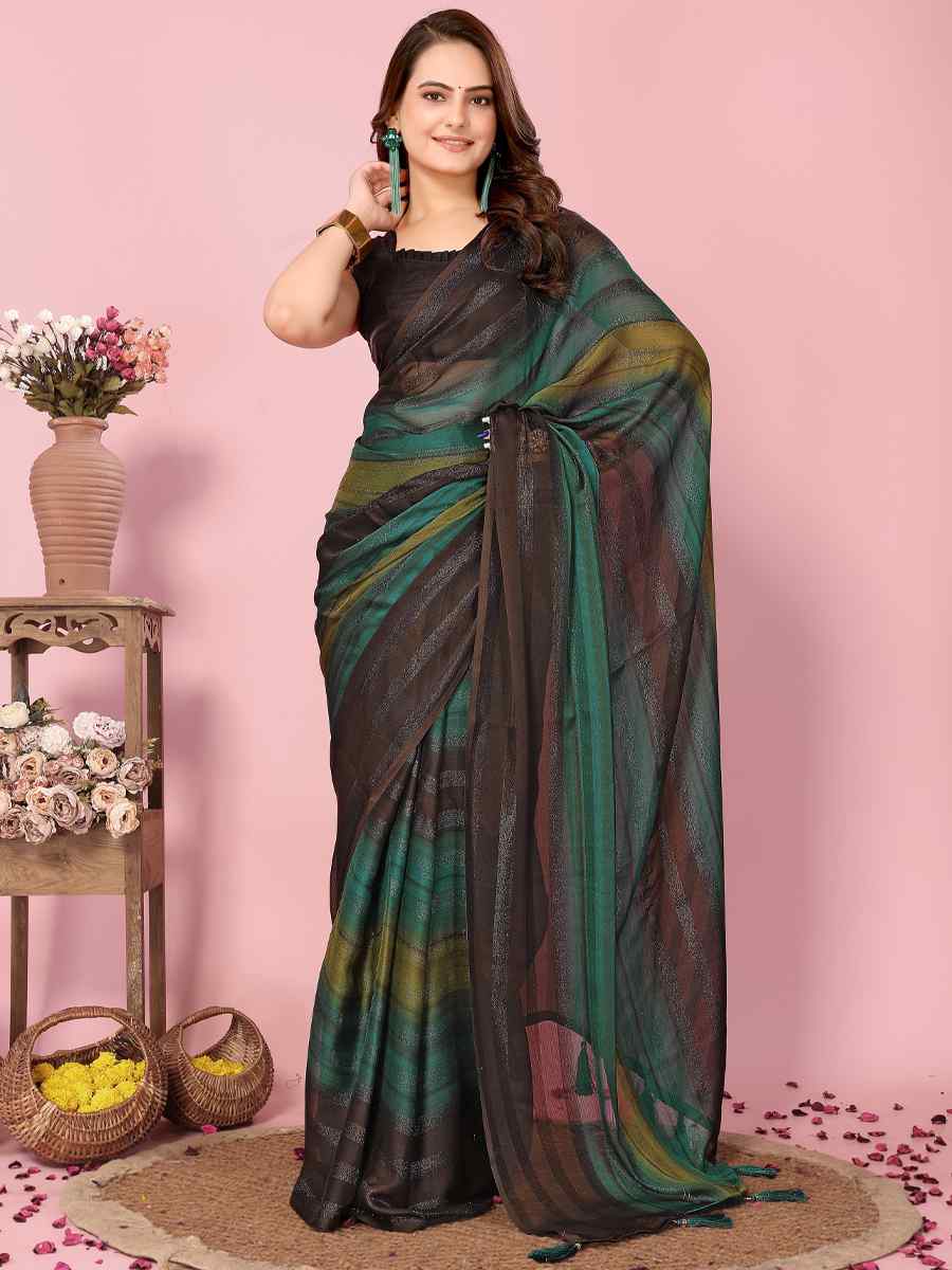 Multi Rangoli Silk Handwoven Festival Party Classic Style Saree