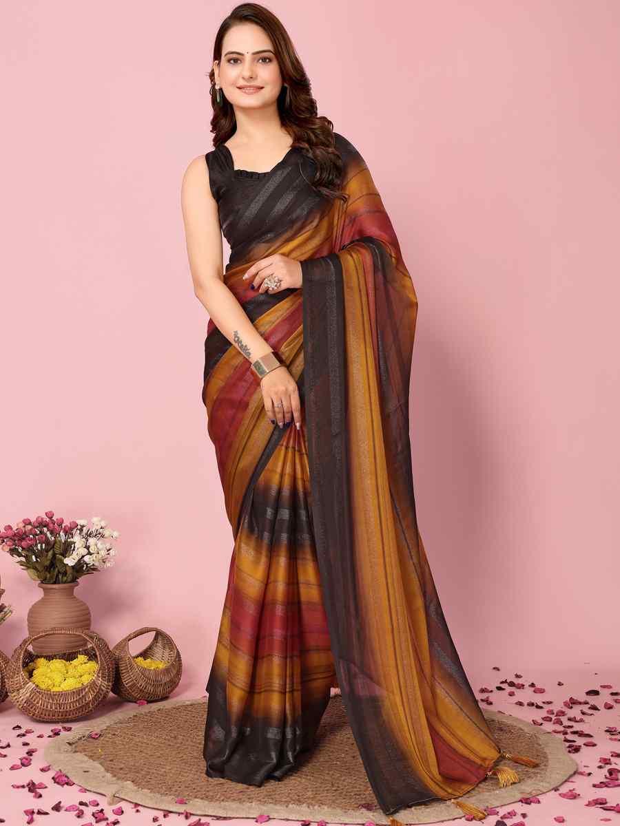 Multi Rangoli Silk Handwoven Festival Party Classic Style Saree