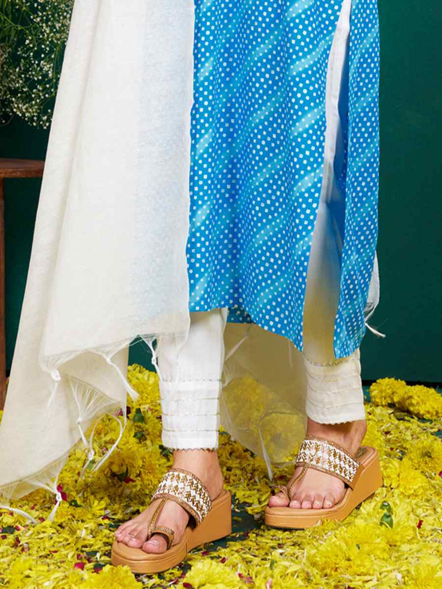 Multi Rayon Embroidered Festival Casual Pant Salwar Kameez