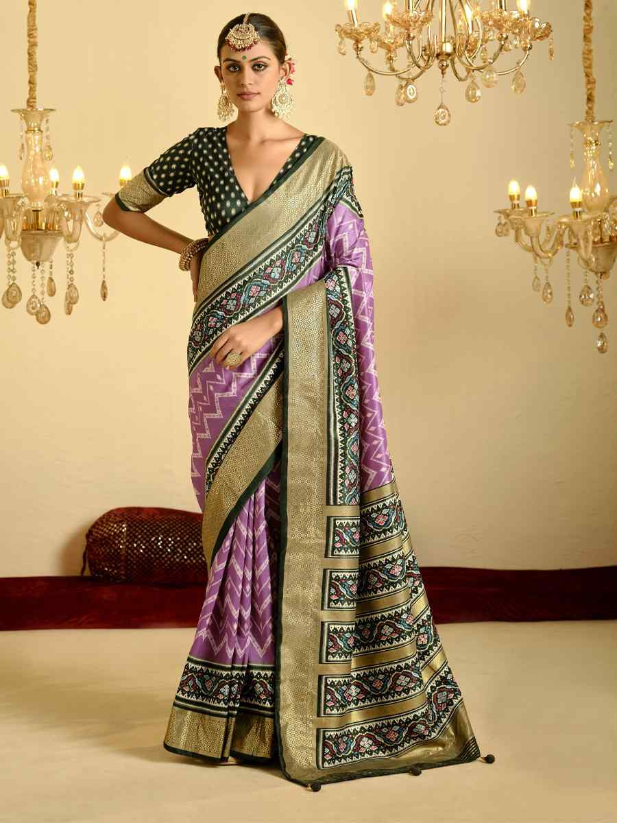 Multi Satin Jacquard Handwoven Festival Casual Classic Style Saree