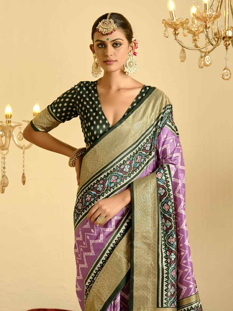 Multi Satin Jacquard Handwoven Festival Casual Classic Style Saree