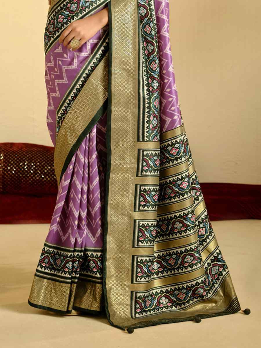 Multi Satin Jacquard Handwoven Festival Casual Classic Style Saree