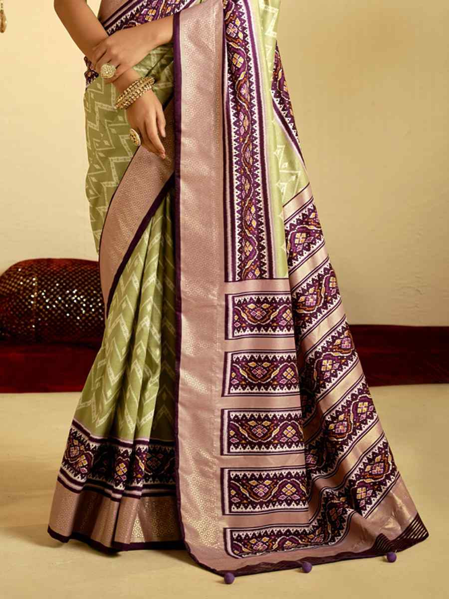 Multi Satin Jacquard Handwoven Festival Casual Classic Style Saree