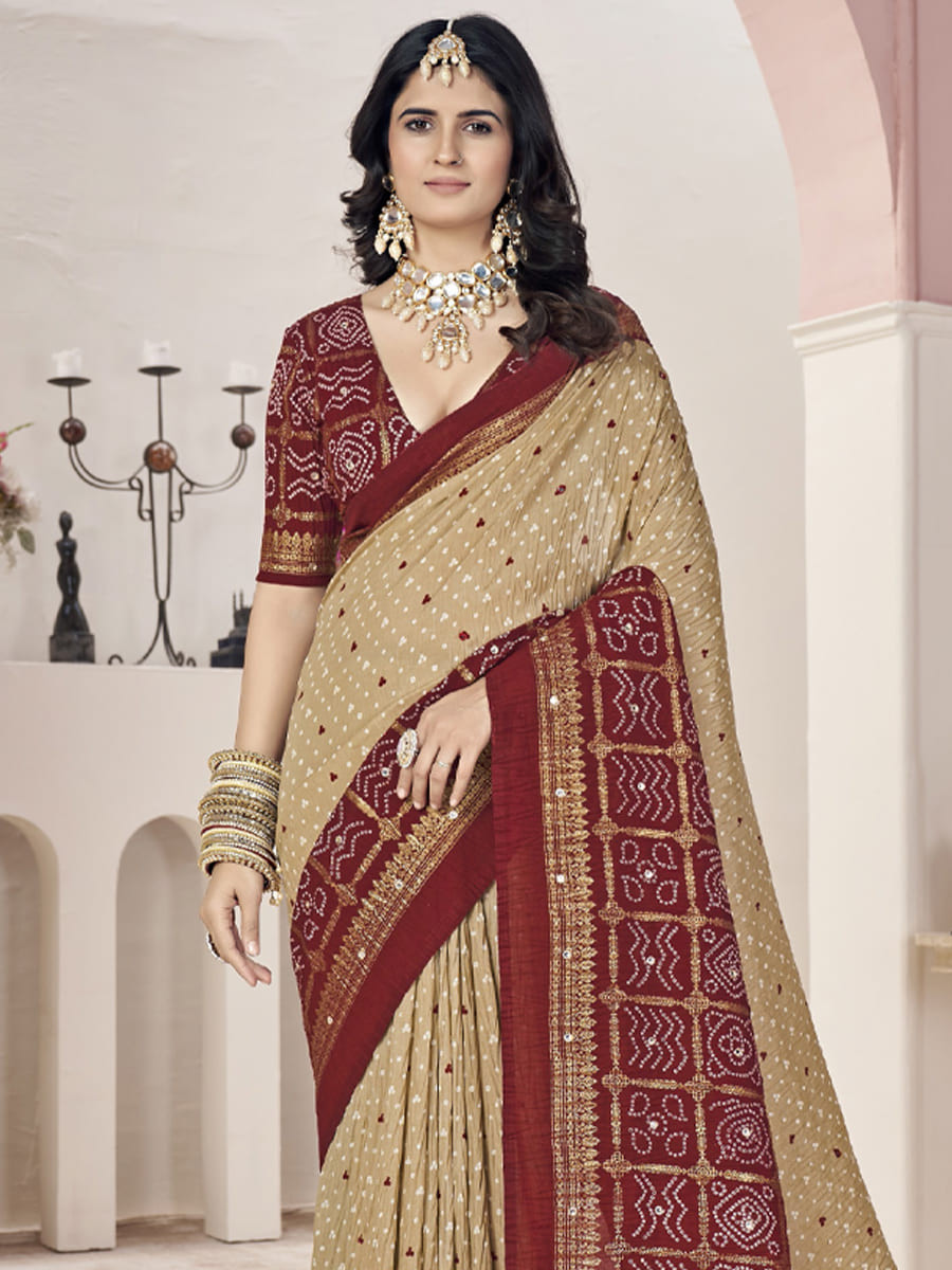 Multi Satin Jacquard Handwoven Festival Casual Classic Style Saree