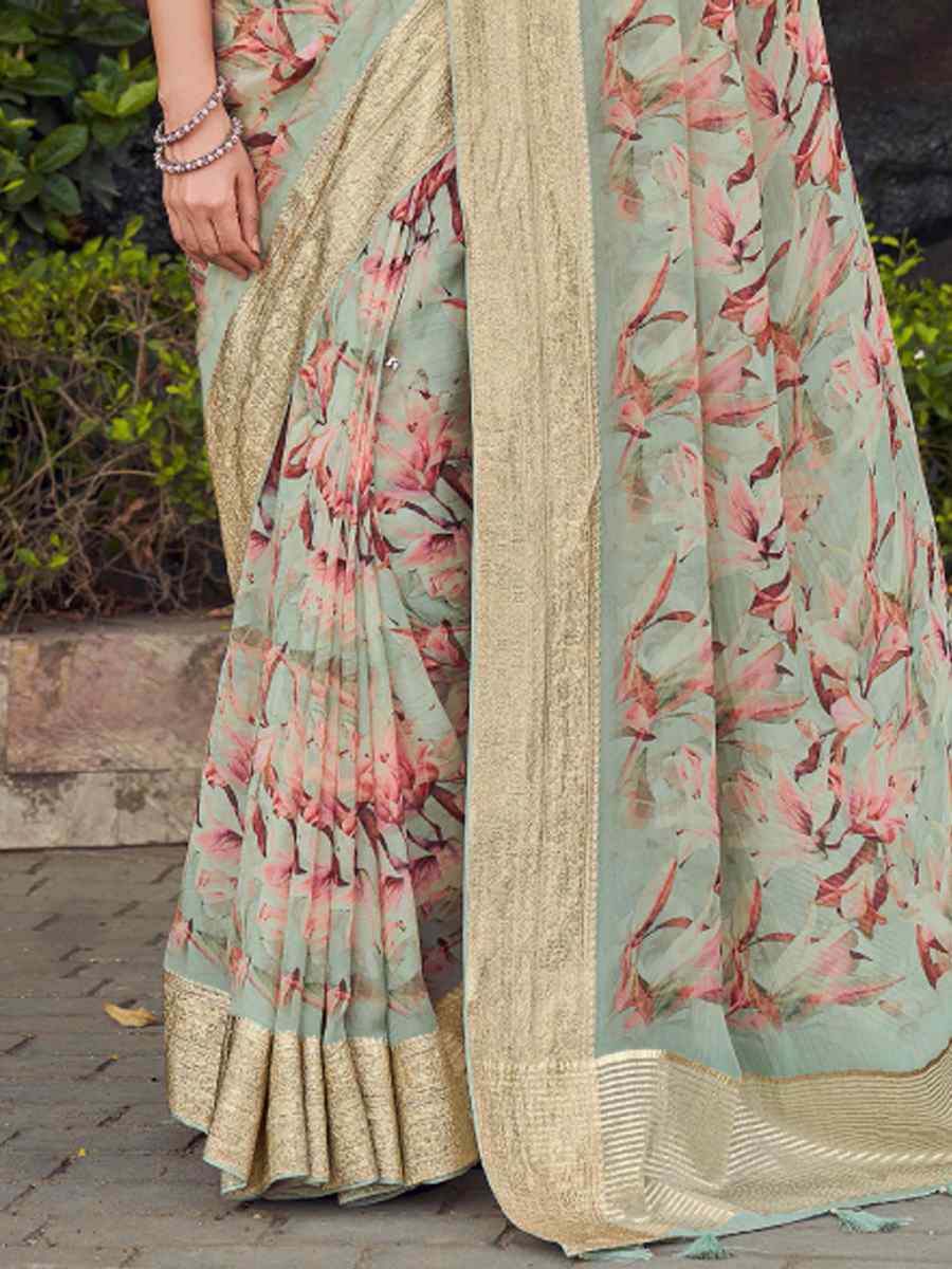 Multi Silk Handwoven Festival Wedding Heavy Border Saree