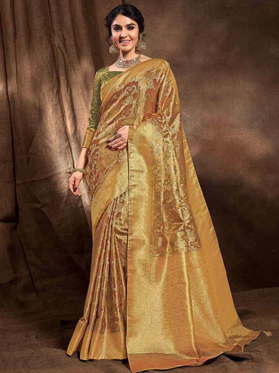 Multi Silk Handwoven Festival Wedding Heavy Border Saree