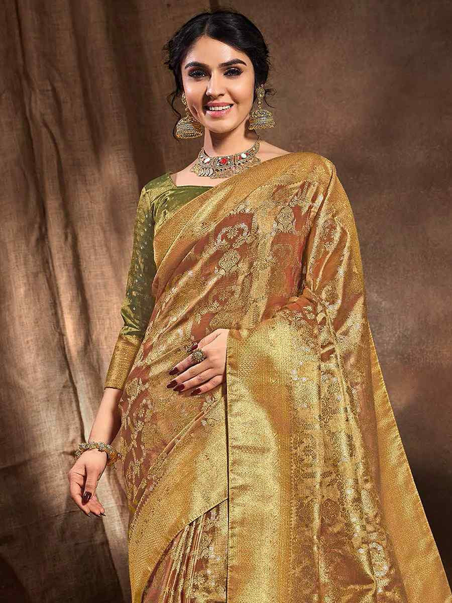 Multi Silk Handwoven Festival Wedding Heavy Border Saree