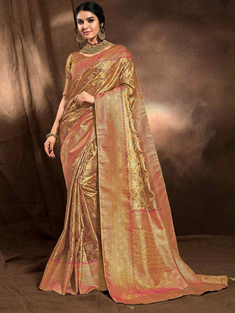 Multi Silk Handwoven Festival Wedding Heavy Border Saree