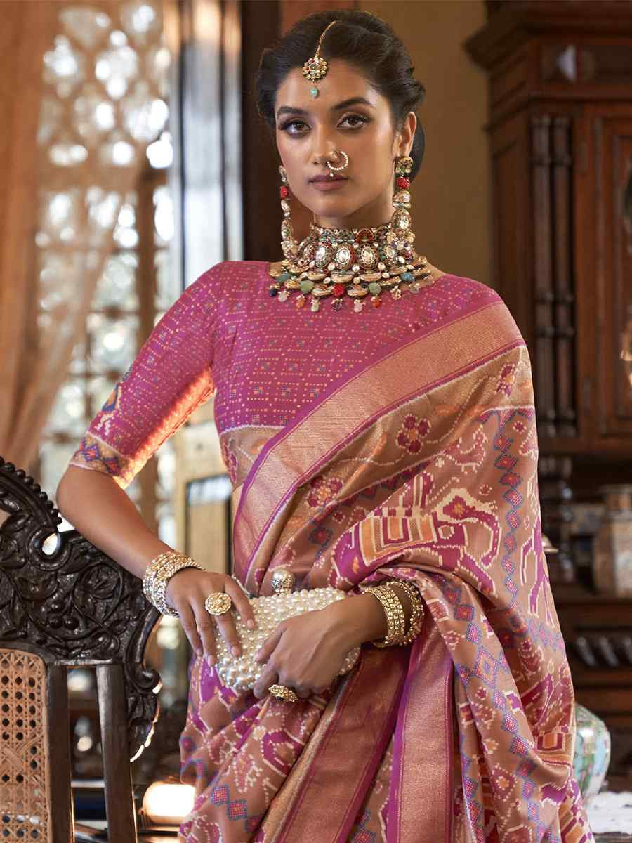 Multi Silk Handwoven Festival Wedding Heavy Border Saree