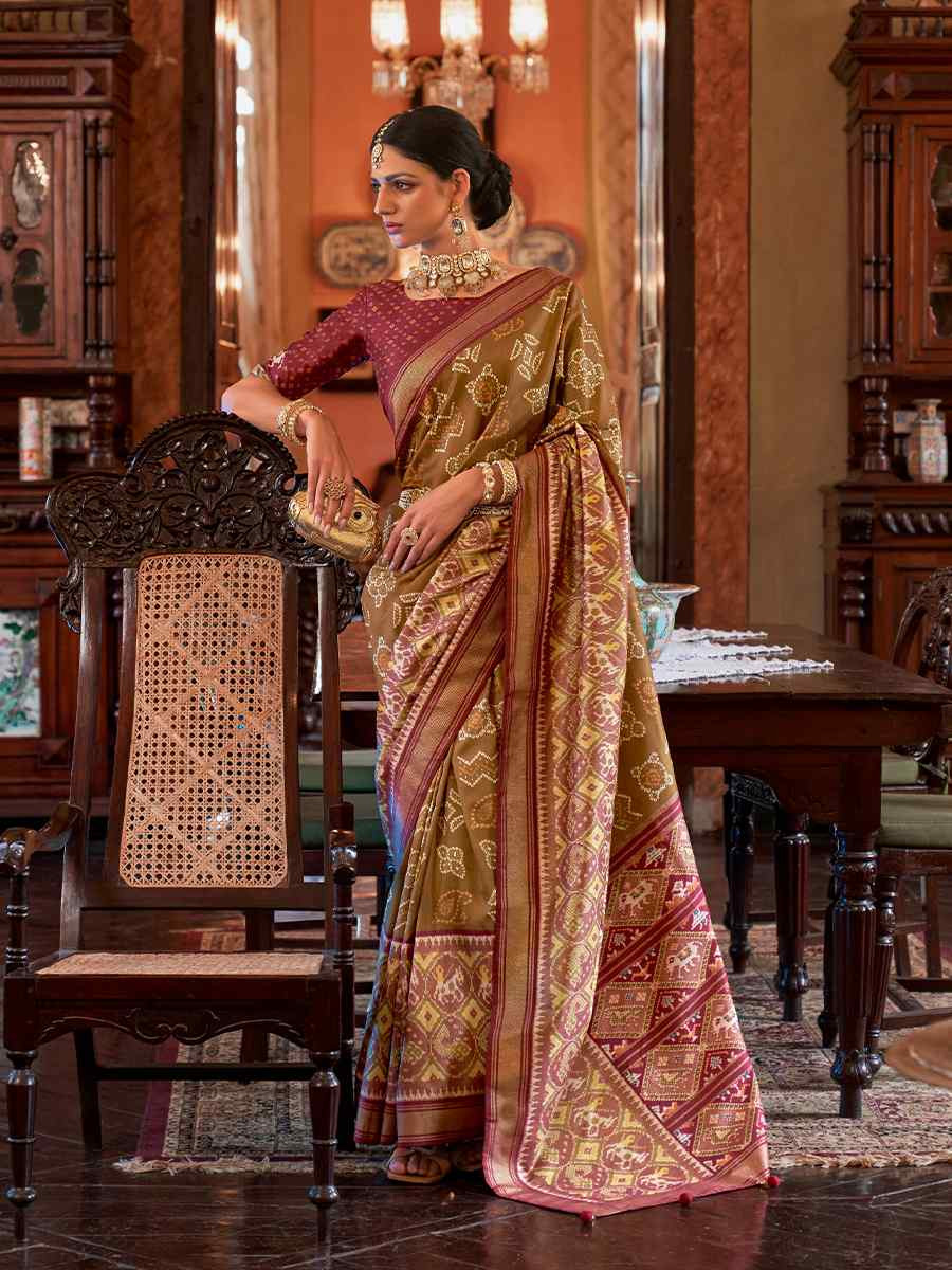 Multi Silk Handwoven Festival Wedding Heavy Border Saree