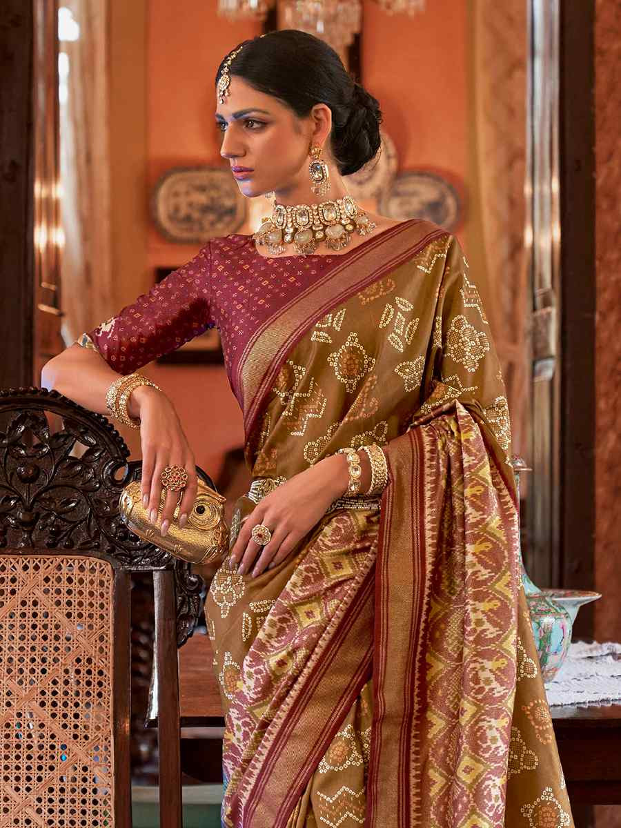 Multi Silk Handwoven Festival Wedding Heavy Border Saree