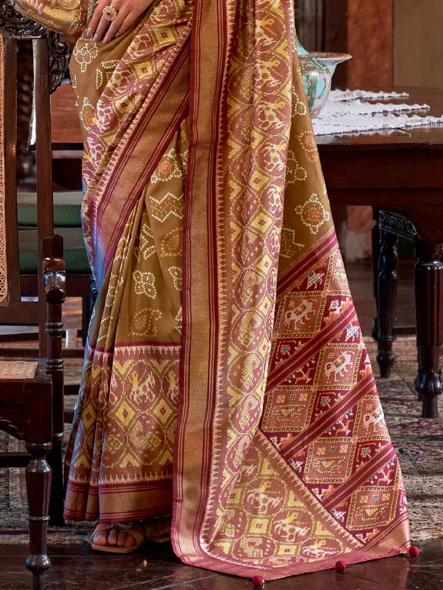 Multi Silk Handwoven Festival Wedding Heavy Border Saree