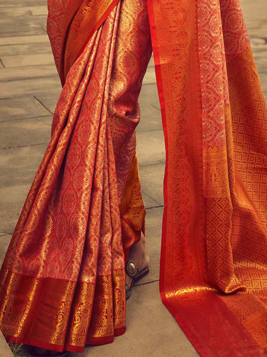 Multi Silk Handwoven Wedding Festival Heavy Border Saree