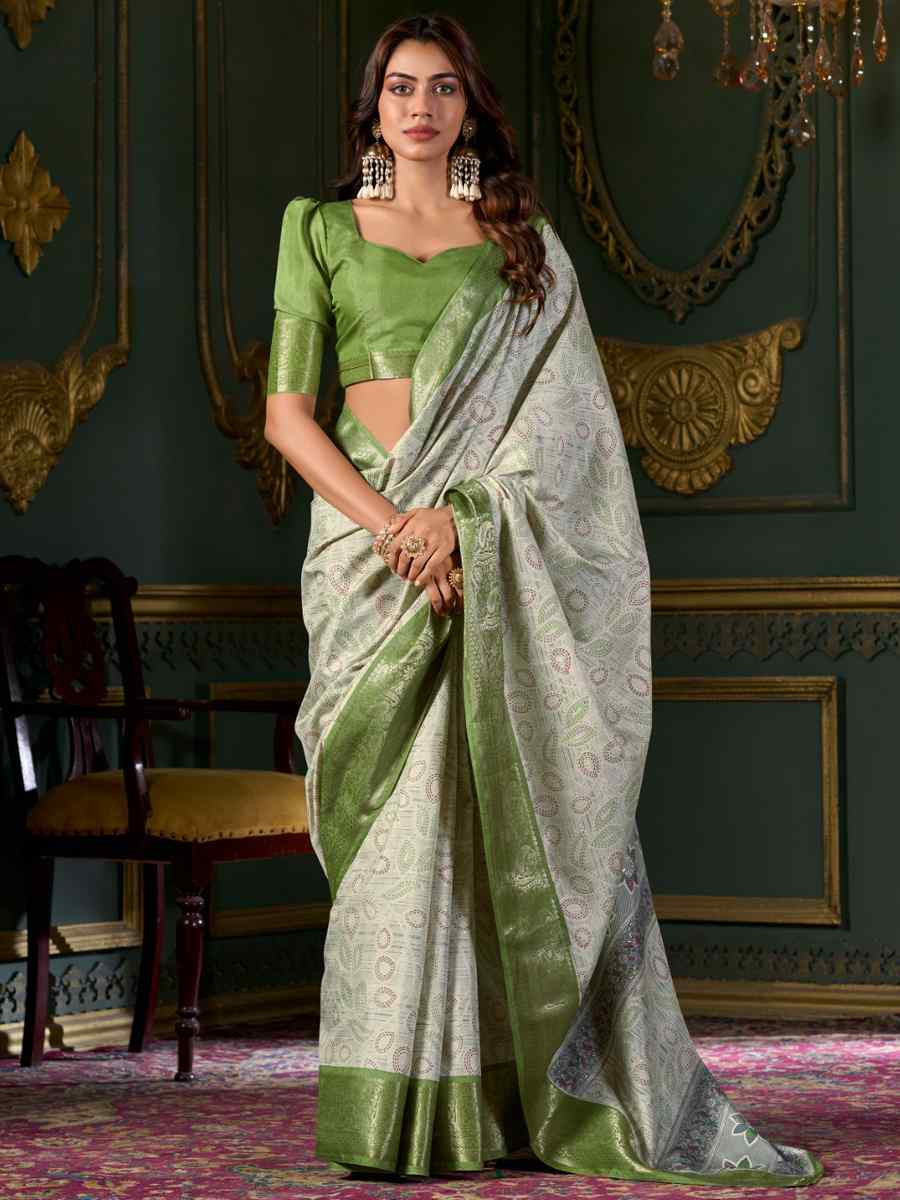 Multi Soft Dola Silk Handwoven Festival Casual Heavy Border Saree