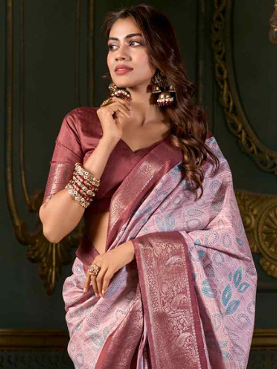 Multi Soft Dola Silk Handwoven Festival Casual Heavy Border Saree