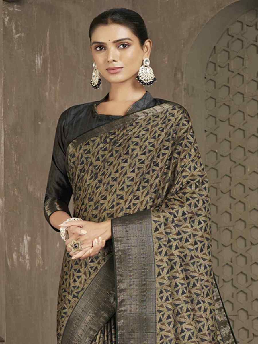 Multi Soft Lenny Heavy Base Printed Festival Casual Contemporary Saree