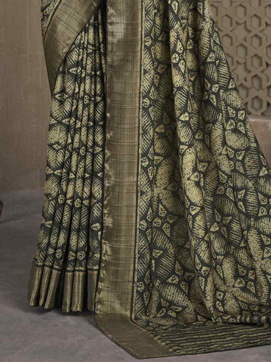 Multi Soft Lenny Heavy Base Printed Festival Casual Contemporary Saree